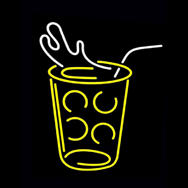 Custom Juice With Strw Neon Sign USA
