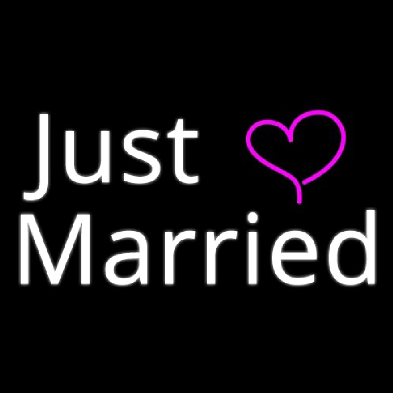 Custom Just Married Neon Sign USA