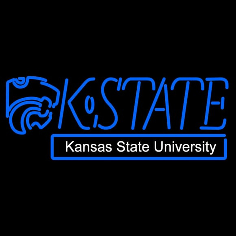 Custom Kansas State Wildcats Wordmark Logo NCAA Neon Sign Neon Sign USA
