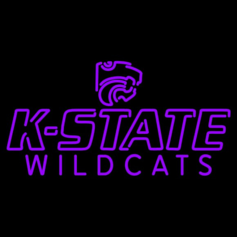 Custom Kansas State Wildcats Wordmark Pres Logo NCAA Neon Sign Neon Sign USA