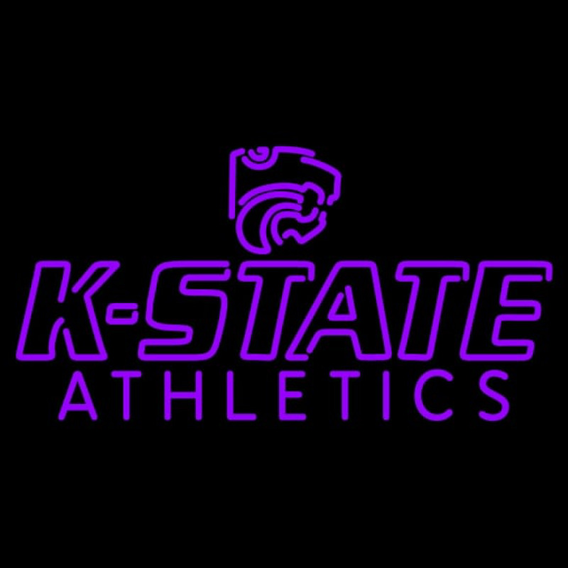 Custom Kansas State Wildcats Wordmark Pres Logo NCAA Neon Sign Neon Sign USA