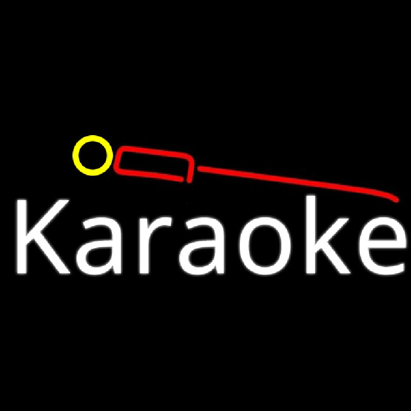 Custom Karaoke And Microphone 1 Neon Sign USA