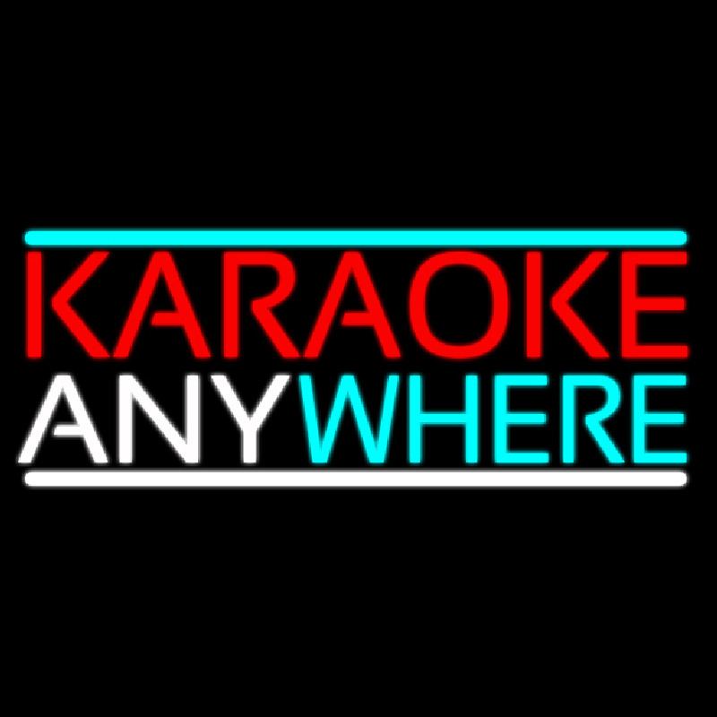 Custom Karaoke Anywhere Neon Sign USA
