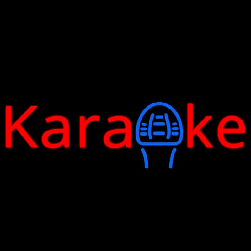 Custom Karaoke Mike 1 Neon Sign USA
