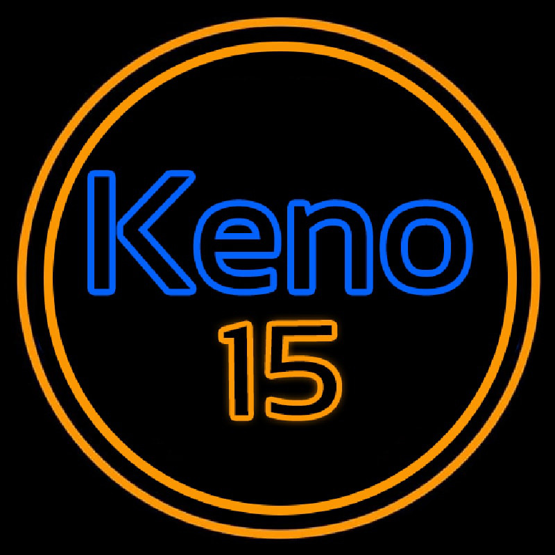 Custom Keno 15 4 Neon Sign USA