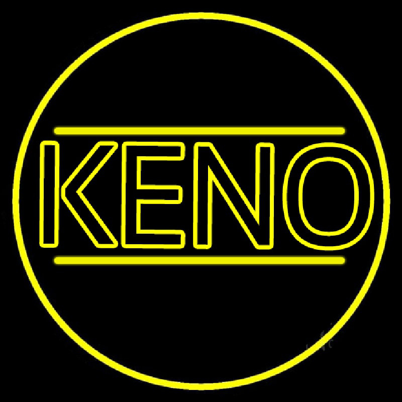 Custom Keno Border Neon Sign USA