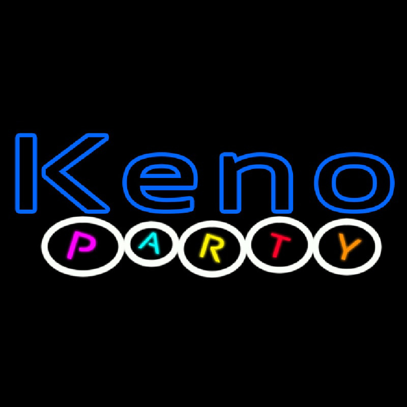 Custom Keno Party 1 Neon Sign USA