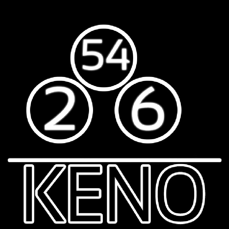 Custom Keno With Ball Neon Sign USA