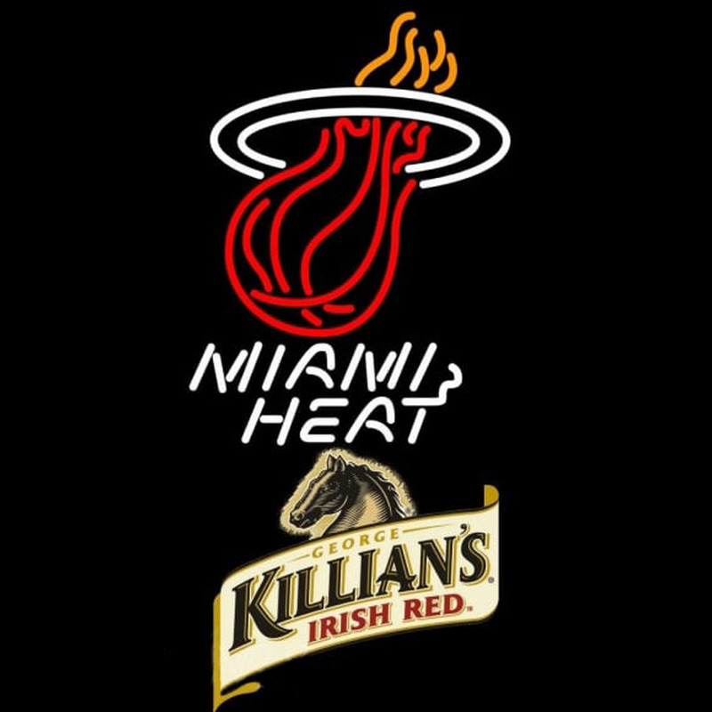 Custom Killians Miami Heat NBA Beer Sign Neon Sign USA