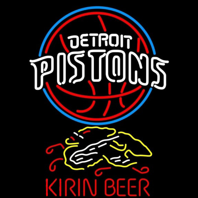 Custom Kirin Detroit Pistons NBA Beer Sign Neon Sign USA