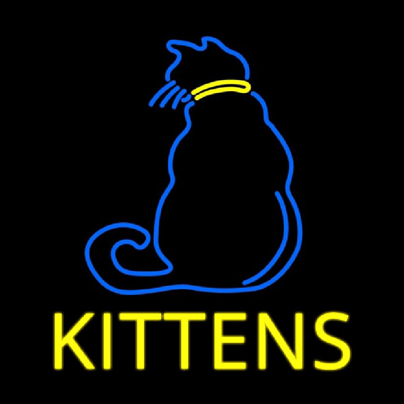 Custom Kittens Cat Neon Sign USA