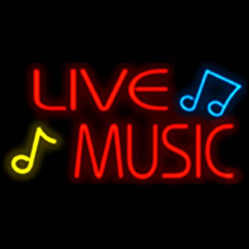 Custom LIVE MUSIC Neon Sign USA