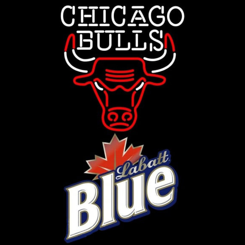 Custom Labatt Blue Chicago Bulls NBA Beer Sign Neon Sign USA