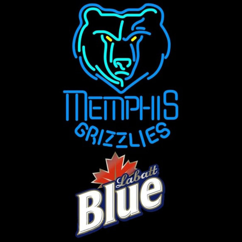 Custom Labatt Blue Memphis Grizzlies NBA Beer Sign Neon Sign USA