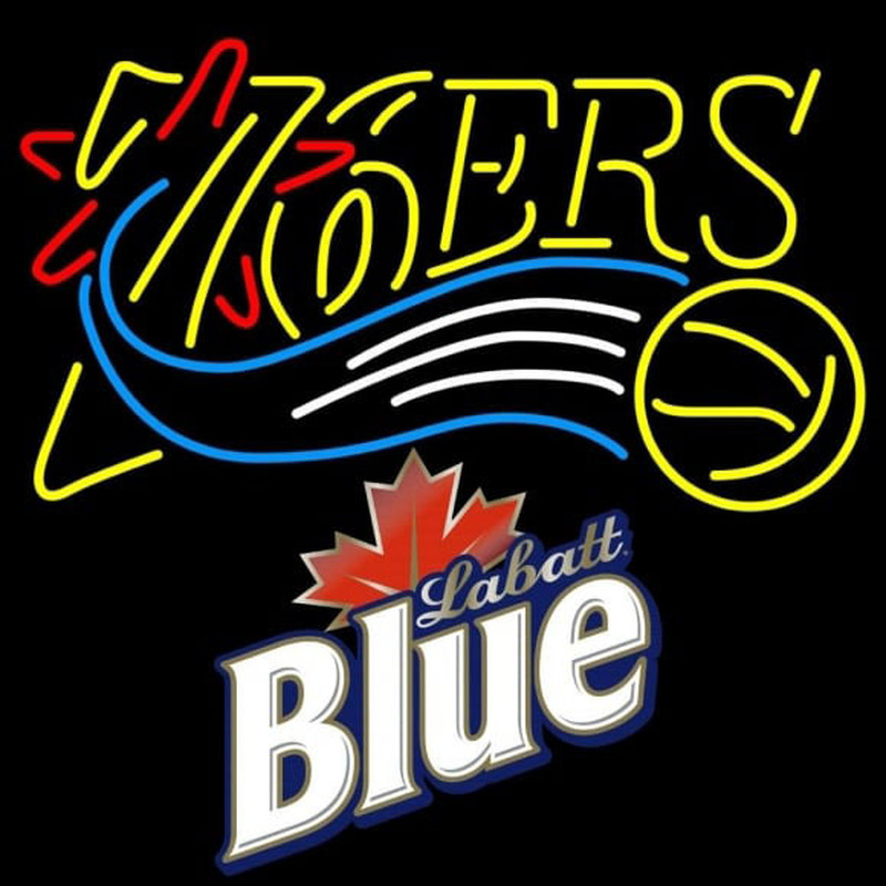 Custom Labatt Blue Philadelphia 76ers NBA Beer Sign Neon Sign USA