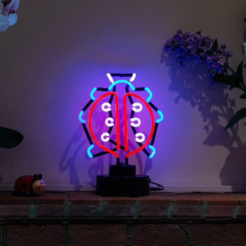 Custom Ladybird Desktop Neon Sign