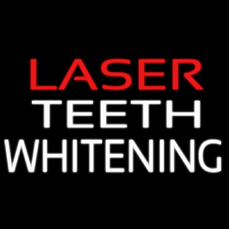 Custom Laser Teeth Whitening Neon Sign USA