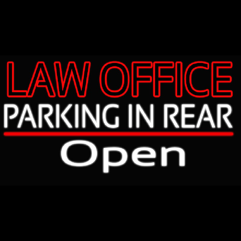 Custom Law Office Open Neon Sign USA