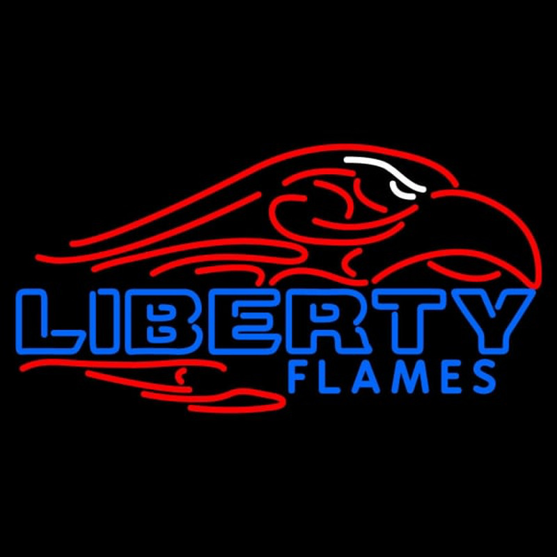 Custom Liberty Flames Primary Pres Logo NCAA Neon Sign Neon Sign USA