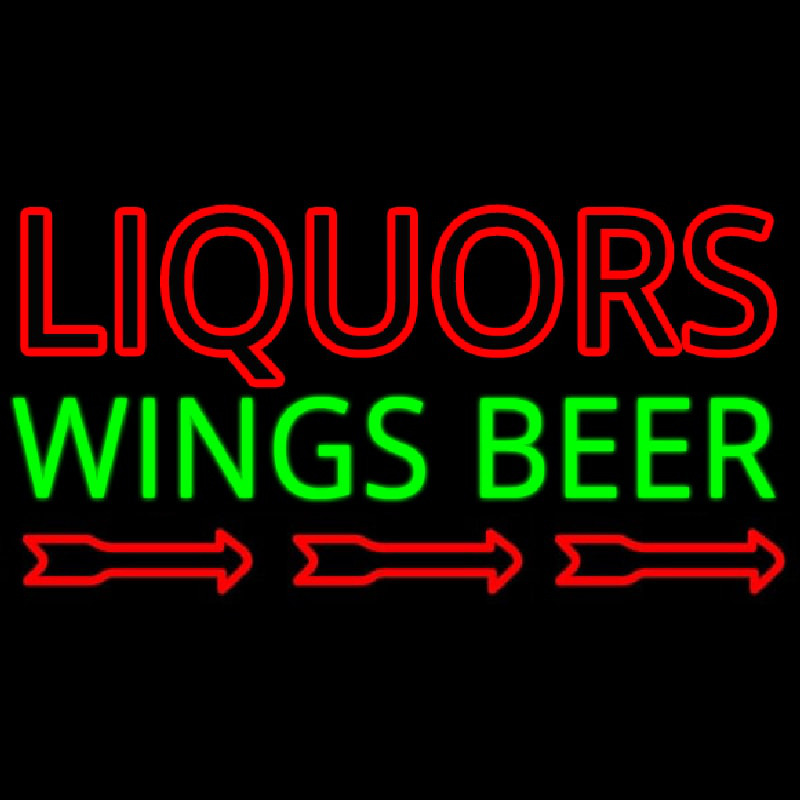 Custom Liquor Wings Beer Neon Sign USA