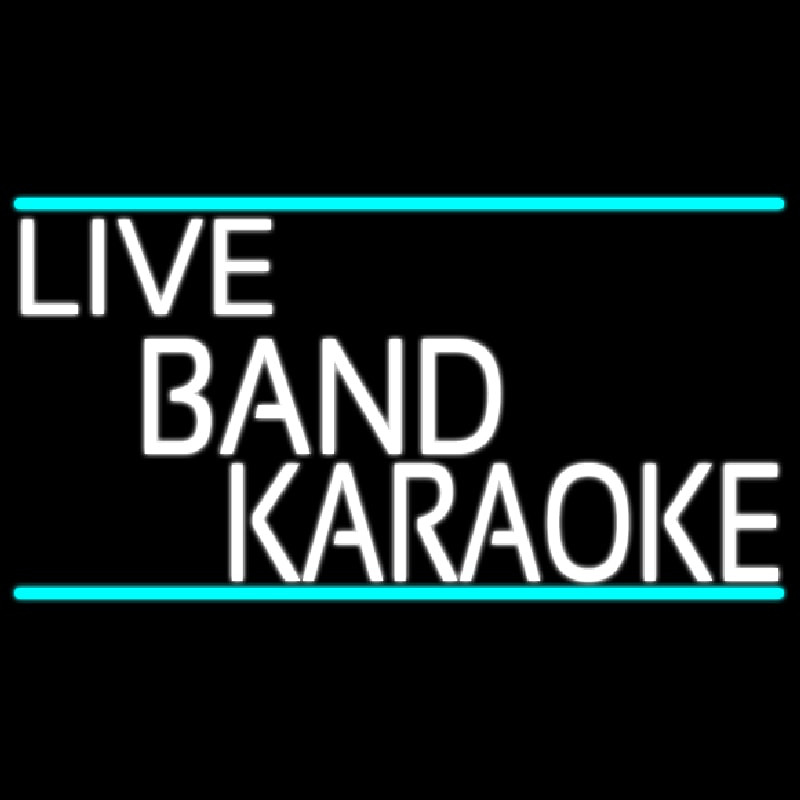 Custom Live Band Karaoke Neon Sign USA