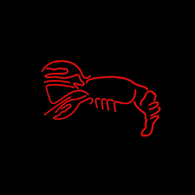 Custom Lobster In Red Logo Neon Sign USA
