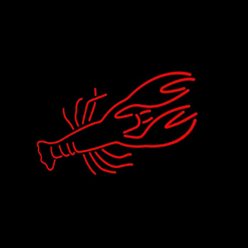 Custom Lobster Red Logo Neon Sign USA
