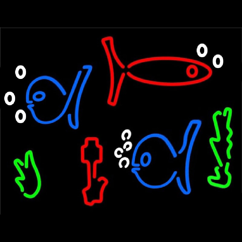 Custom Logo Fish Neon Sign USA
