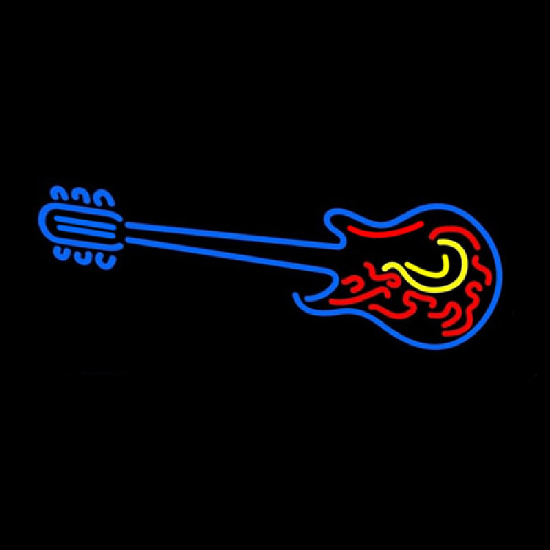 Custom Logo Guitar Neon Sign USA