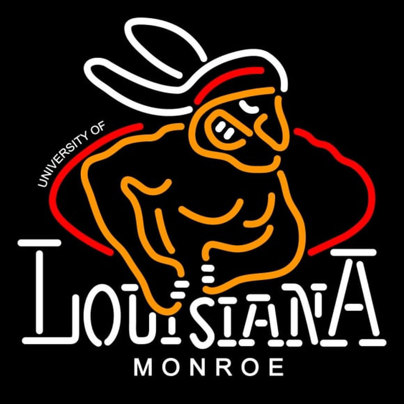 Custom Louisiana Monroe Warhawks Alternate Logo NCAA Neon Sign Neon Sign USA