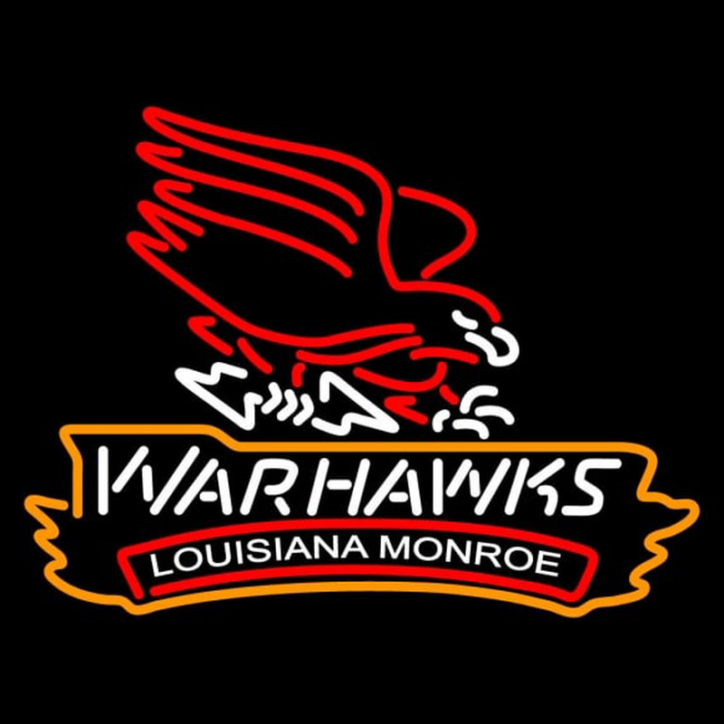Custom Louisiana Monroe Warhawks Alternate Pres Logo NCAA Neon Sign Neon Sign USA
