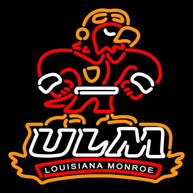 Custom Louisiana Monroe Warhawks Misc Pres Logo NCAA Neon Sign Neon Sign USA