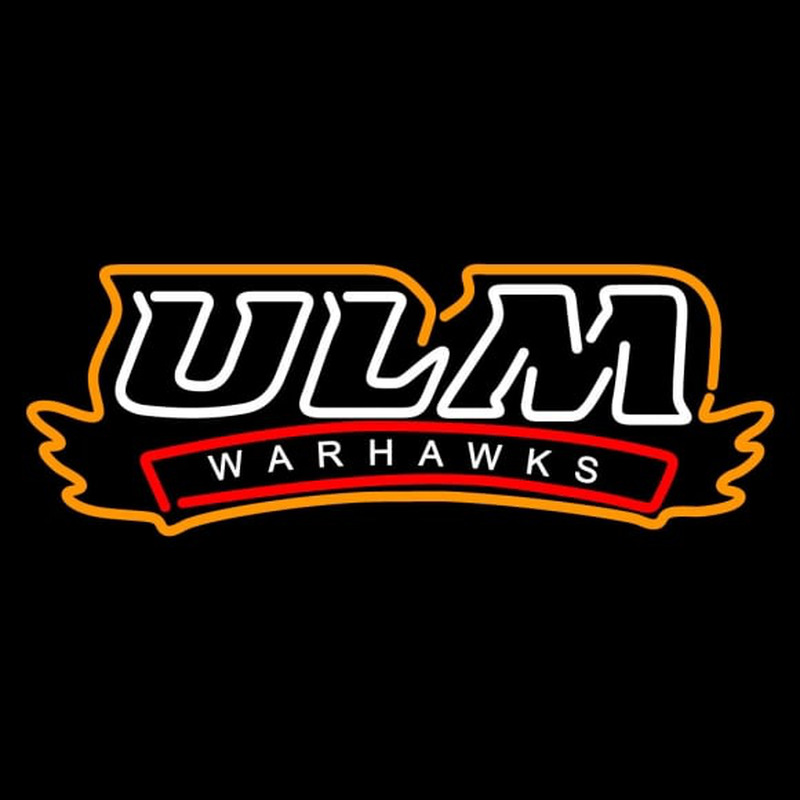 Custom Louisiana Monroe Warhawks Wordmark Pres Logo NCAA Neon Sign Neon Sign USA