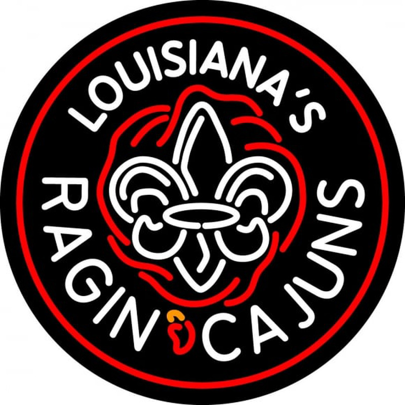 Custom Louisiana Ragin Cajuns Primary Pres Logo NCAA Neon Sign Neon Sign USA
