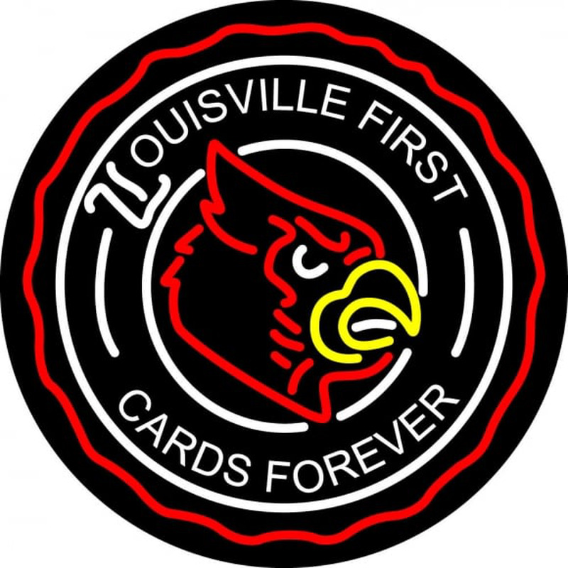 louisville cardinals neon sign