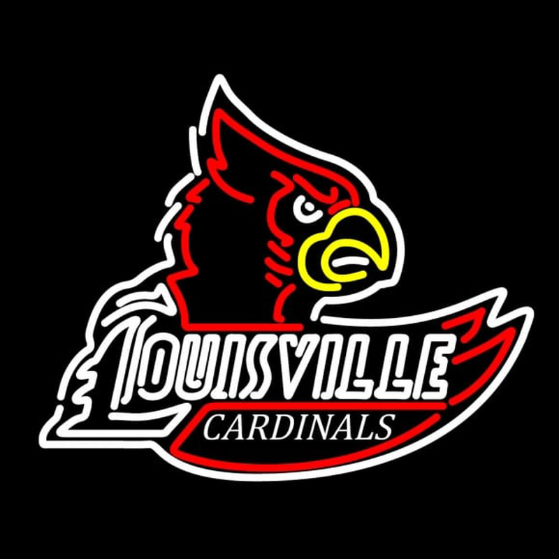 louisville cardinals neon sign