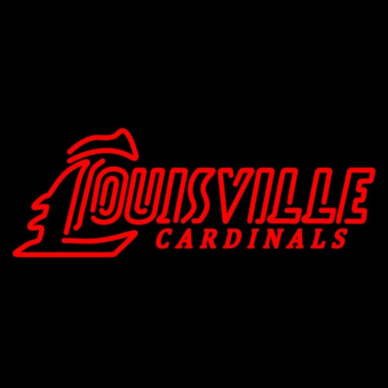 Custom Louisville Cardinals Wordmark Logo NCAA Neon Sign Neon Sign USA