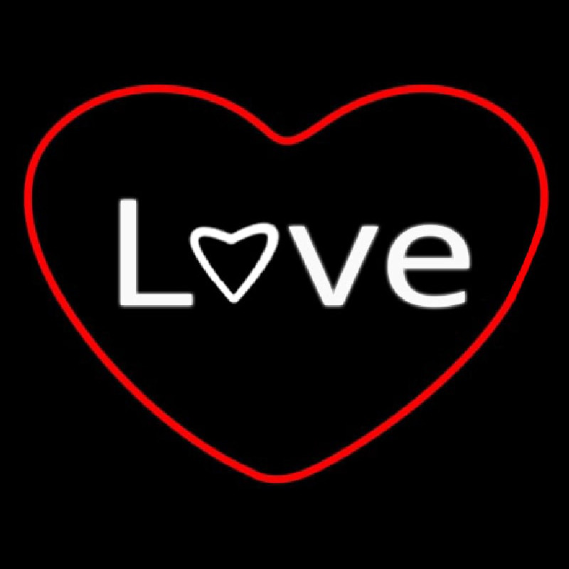 Custom Love Heart Neon Sign USA