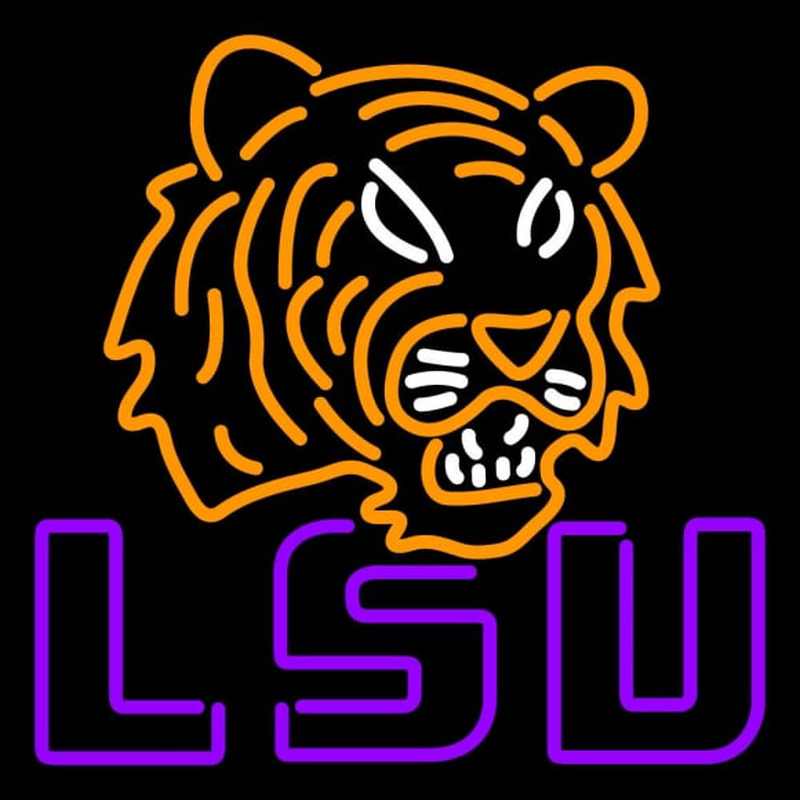 Custom Lsu Tigers Primary Pres Logo NCAA Neon Sign Neon Sign USA