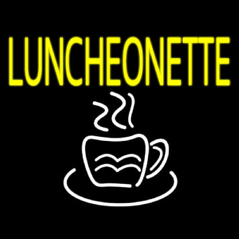 Custom Luncheonette With Coffee Neon Sign USA