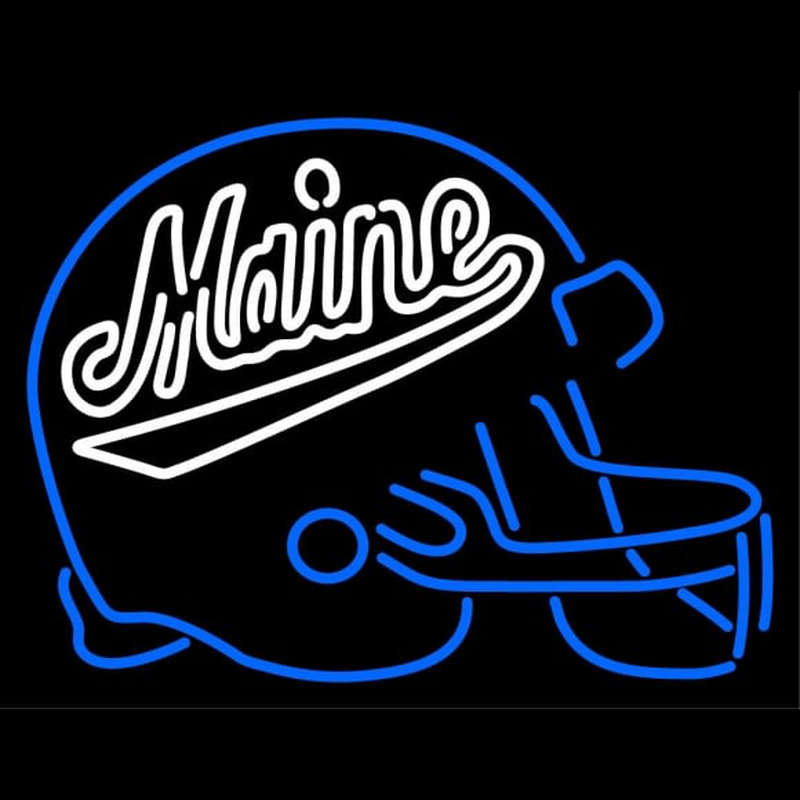 Custom Maine Black Bears Helmet Pres Logo NCAA Neon Sign Neon Sign USA