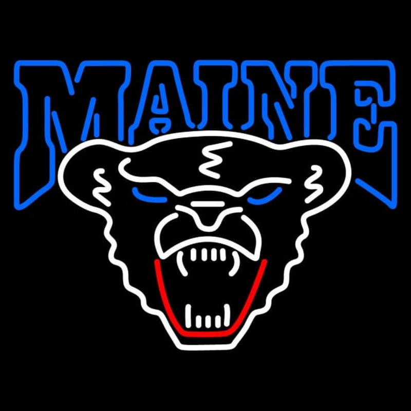 Custom Maine Black Bears Primary Logo NCAA Neon Sign Neon Sign USA