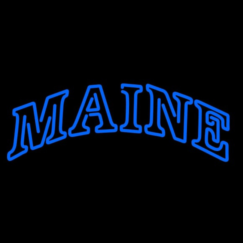 Custom Maine Black Bears Wordmark Pres Logo NCAA Neon Sign Neon Sign USA