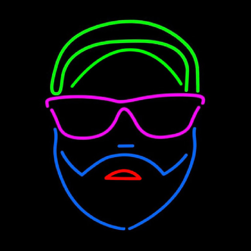 Custom Man Face Neon Sign USA