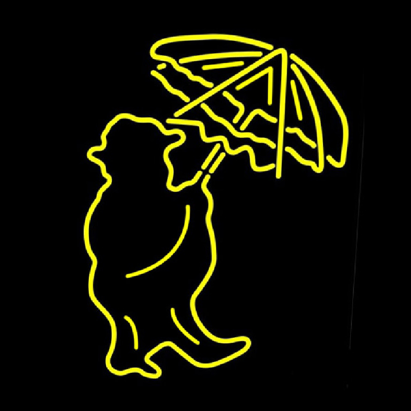 Custom Man With Umbrella Neon Sign USA