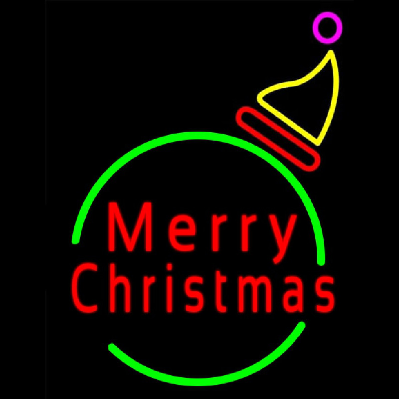 Custom Marry Christmas Logo 2 Neon Sign USA
