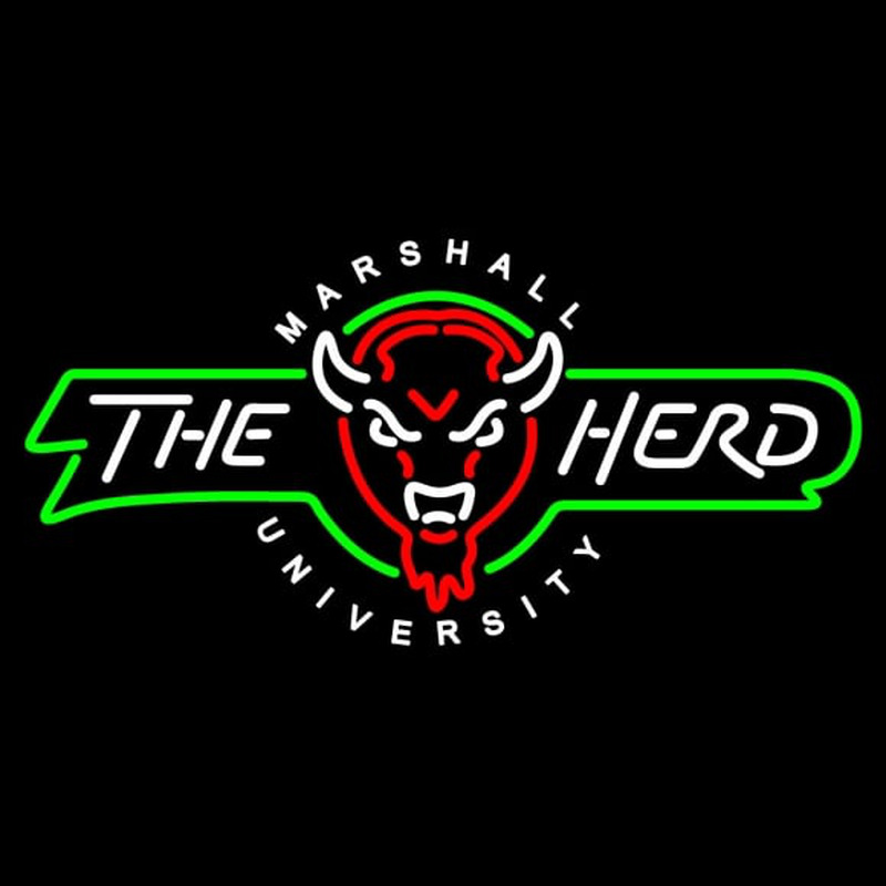 Custom Marshall Thundering Herd Alternate Pres Logo NCAA Neon Sign Neon Sign USA
