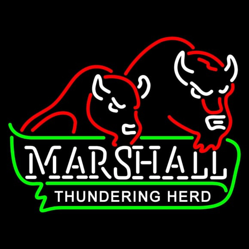 Custom Marshall Thundering Herd Alternate Pres Logo NCAA Neon Sign Neon Sign USA