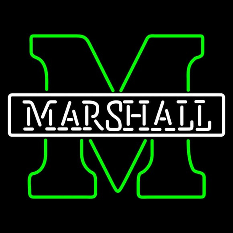 Custom Marshall Thundering Herd Alternate Pres Logo NCAA Neon Sign Neon Sign USA