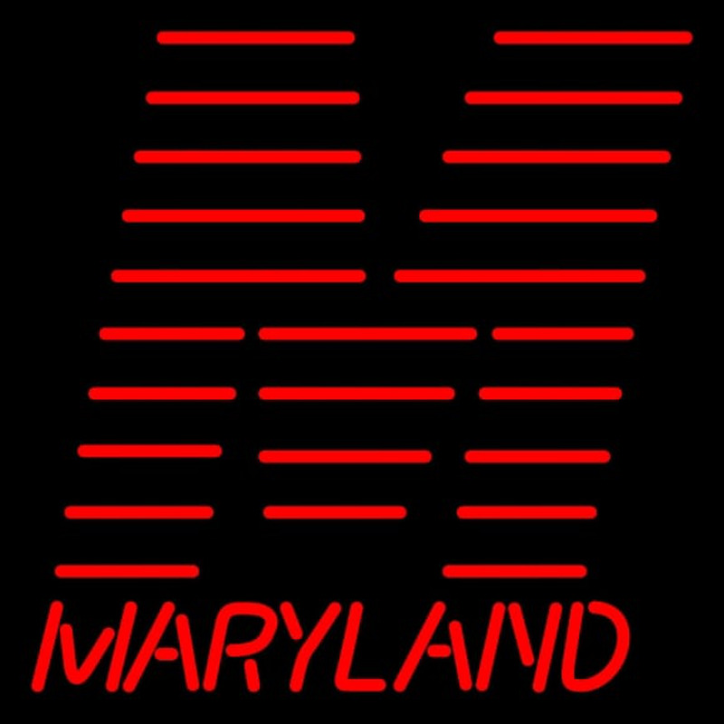 Custom Maryland Terrapins Wordmark Logo NCAA Neon Sign Neon Sign USA